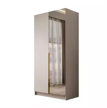 Lookway Aurel 2D Kleiderschrank Kaschmir, Holzwerkstoff, 100x210x57cm (800001751561)