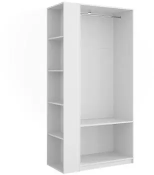 VICCO Elmo Kleiderschrank 80x200cm wei&szlig;, 2er-Set (61348)