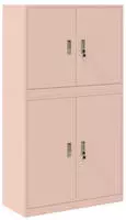 vidaXL Aufbewahrungsschrank 2 stk. Rosa 90 x 40 x 160 cm Stahl