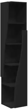 vidaXL Eckschrank 27,5x27x140cm Holzwerkstoff schwarz