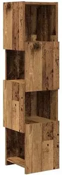 vidaXL Eckschrank Holzwerkstoff Altholz-Optik 25,5x25x102cm (889811)