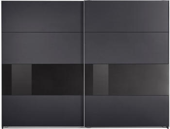 Wimex Wohnbedarf Wimex Bramfeld 270x208cm graphit/Schwarzglas