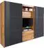 fresh to go Magic mit TV-Element 300x236cm plankeneiche/Grauglas