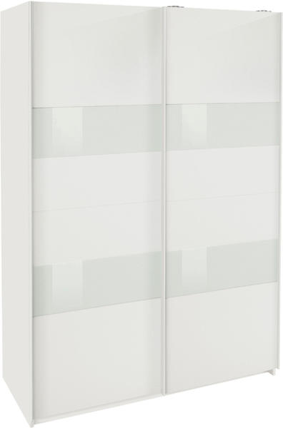 Wimex Wohnbedarf Wimex Altona 135x198cm weiß/Weißglas