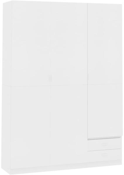 vidaXL Wardrobe 3 Doors White 120 x 50 x 180 cm