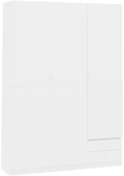 vidaXL Wardrobe 3 Doors Glossy White 120 x 50 x 180 cm