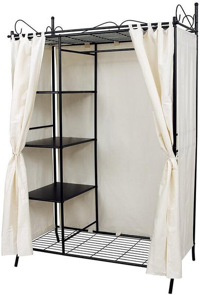 Songmics Wardrobe with Metal Frame and White Fabric