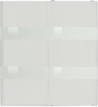 Wimex Wohnbedarf Wimex Altona 180x198cm weiß/Weißglas