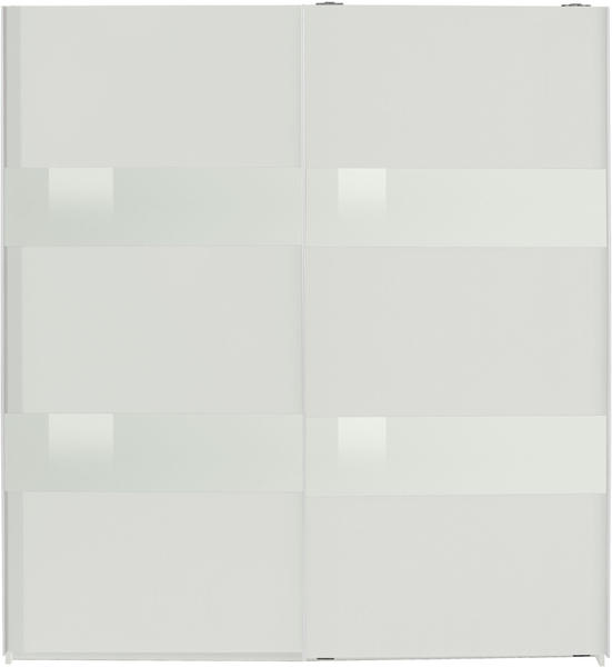 Wimex Wohnbedarf Wimex Altona 180x198cm weiß/Weißglas