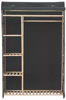 vidaXL Kleiderschrank Grau 110 x 40 x 170 cm Stoff