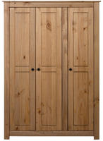 vidaXL Kleiderschrank 3-T&uuml;rig 118&times;50&times;171,5 cm Kiefer Panama Serie