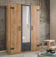 Wimex Kleiderschrank "Cork, mit oder ohne Spiegel, rustikaler Look im Industrial