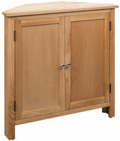 vidaXL Eckschrank 80x33,5x78 cm Massivholz Eiche