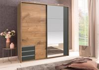 Wimex Schwebet&uuml;renschrank "Emden moderner Kleiderschrank mit Spiegel und Schubladen"