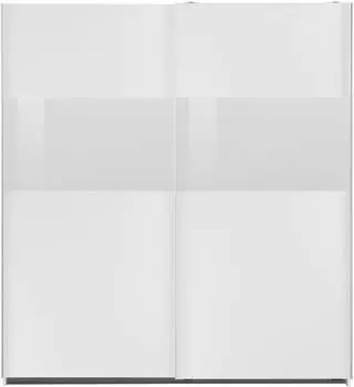 Wimex Wohnbedarf Wimex Bramfeld 180x198cm wei&szlig;/Wei&szlig;glas