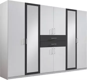 Wimex Wohnbedarf Wimex Diver 270x210x58cm alpinwei&szlig;/anthrazit (450548)