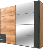 Wimex Schwebet&uuml;renschrank "Emden moderner Kleiderschrank mit Spiegel und Schubladen"