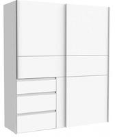 FORTE Schwebet&uuml;renschrank "Winn, Schiebet&uuml;renschrank mit 3 Schubladen, Made in