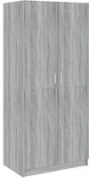 vidaXL Kleiderschrank Grau Sonoma 80x52x180 cm Holzwerkstoff