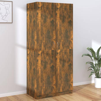 vidaXL 2 door wardrobe (90x52x200cm) oak smoke
