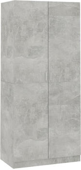 vidaXL 2 door wardrobe (90x52x200cm) cement grey