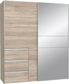 Möbelvertrieb FORTE Forte Schwebetürenschrank Winn2, Sonoma Eiche 170/200/61 cm