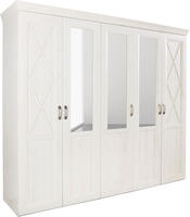 FORTE Kleiderschrank "Kashmir, klassischer Landhausstil, Made in Europe" Ma&szlig;e