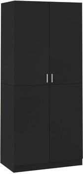 vidaXL 2 door wardrobe (90x52x200cm) black