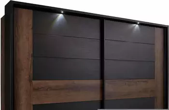 Forte Bellevue 270x210x61cm schlammeichefarben/schwarzeichefarben 2-trg.