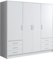 FORTE Kleiderschrank "Jupiter, Made in Europe, mit 6 Schubladen, Stauraum" Ma&szlig;e