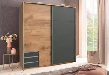 Wimex Emden 180x198cm plankeneiche/graphit