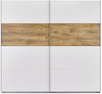 Wimex Wohnbedarf Wimex Bert 225x210x65cm wei&szlig;/ Plankeneiche-Nb. (455864)
