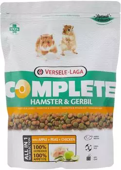 Versele-Laga Complete Hamster & Gerbil mit Apfel, Erbsen und Huhn 500 g