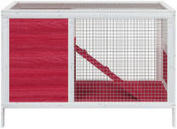 Kaninchenstall Rot 103x44x69,5 Cm Massivholz Kiefer Vidaxl