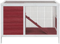vidaXL Kaninchenstall Mokka 103x44x69,5 cm Massivholz Kiefer
