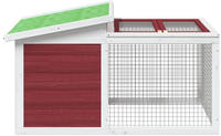 vidaXL Kaninchenstall Mokka 100,5x54x55 cm Massivholz Kiefer