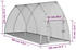 vidaXL Freilaufgehege für Kleintiere 300x105x120 silber
