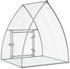 vidaXL Hasenstall verzinkter Stahl 100x105x120cm silbern