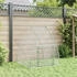 vidaXL Hasenstall verzinkter Stahl 100x105x120cm silbern