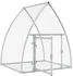 vidaXL Hasenstall verzinkter Stahl 100x105x120cm silbern