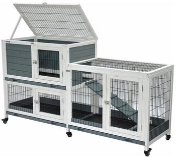 Nanook Indoor Kleintierstall Leo 146x89cm grau