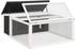 vidaXL Rabbit Hutch Solid Wood Pine 117,5 x 97 x 47,5 cm grey (172287)