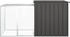 vidaXL Rabbit Cage Galvanised Steel 200 x 91 x 100 cm anthracite (3155527)