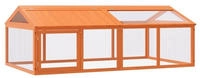 vidaXL Freilaufgehege Braun 200x112,5x74 cm Massivholz Kiefer