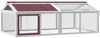 vidaXL Freilaufgehege Mokka Massivholz Kiefer (172301)