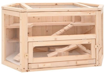 vidaXL Hamsterkäfig Massivholz Tanne 80x40x43 cm (172379)