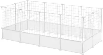 Eugad Freigehege Weiß 142x71x53cm