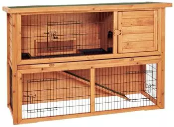 Dehner Lieblinge Kaninchenstall Hoppel B136,4/H92/T50 cm hellbraun