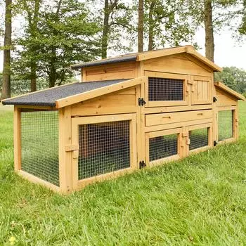 Zooprinz Kaninchenstall Dorf Alm 180x72x62cm