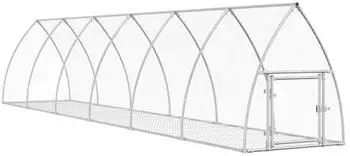 vidaXL Hasenstall 600x105x120 cm verzinkt silber